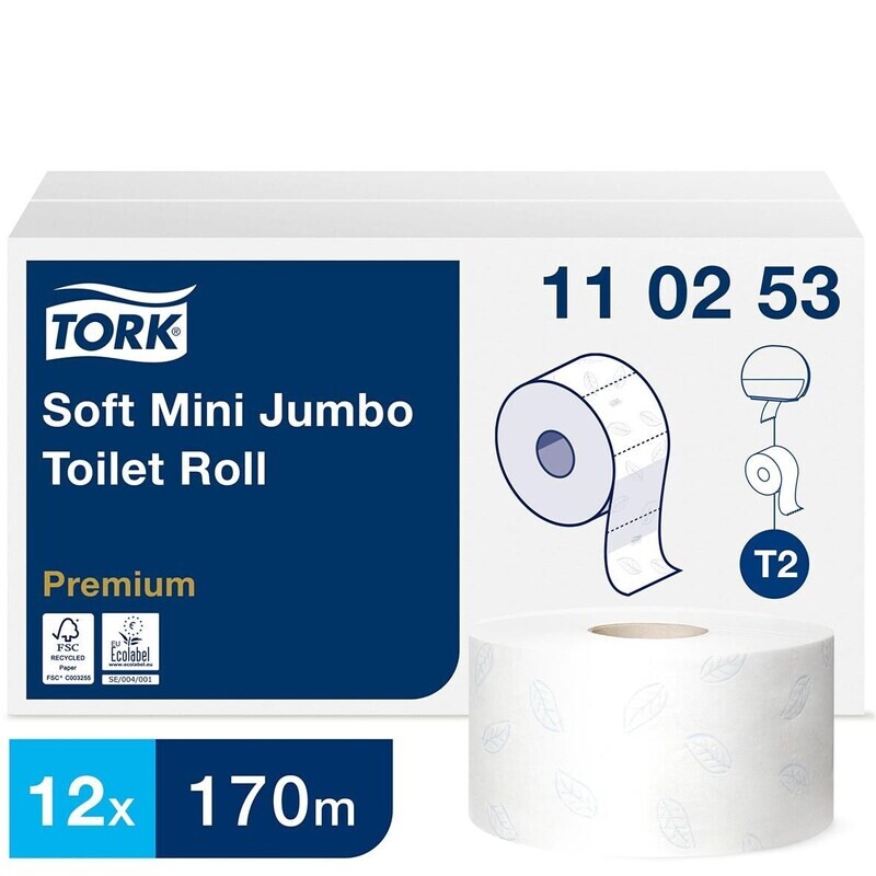 Tork Mini Jumbo Mjukt Toalettpapper Premium