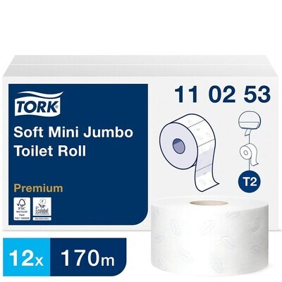 Tork Mini Jumbo Mjukt Toalettpapper Premium