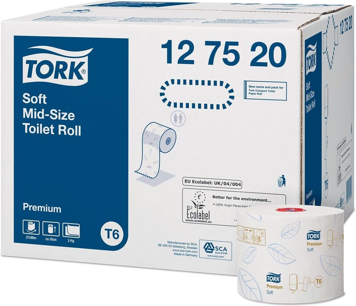 Tork Mid-size Mjukt Toalettpapper, T6