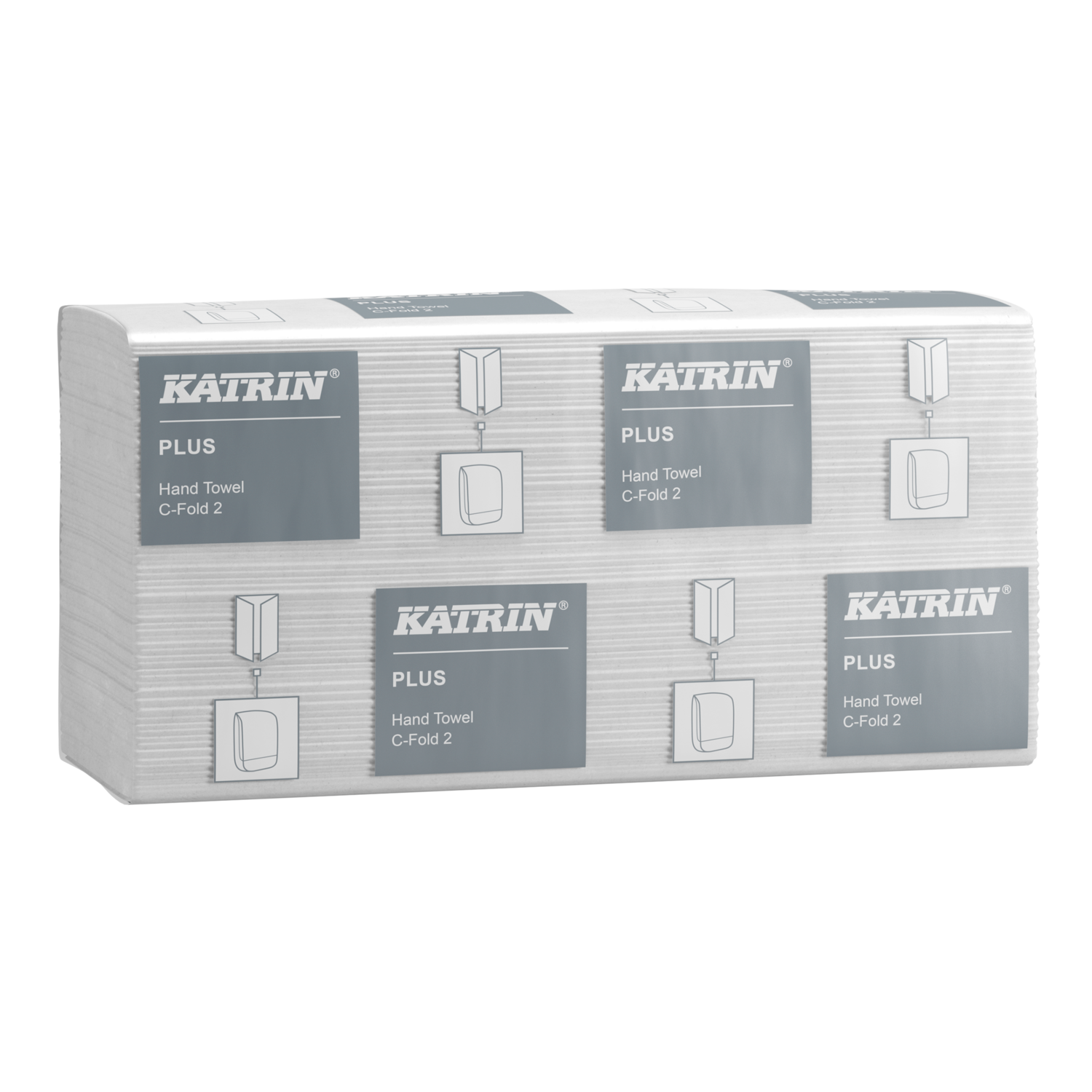 Katrin Plus Hand Towel C-fold, 2-lags, Vit, 33x24 cm, 1600st/fp