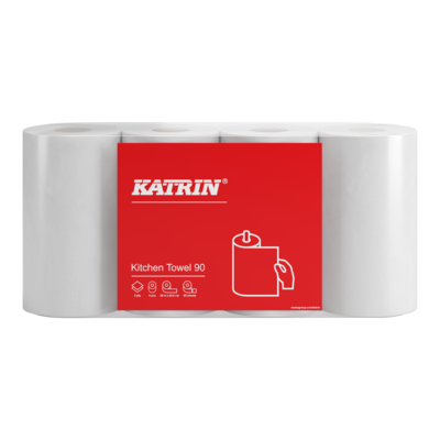 Katrin Basic Hushåll 90 Grå, 2-lags, 32r/fp, 24.6m/rulle