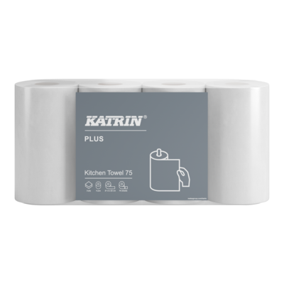 Katrin Plus Kitchen 75 Vit, 2-lags, 21m/rulle, 32r/fp