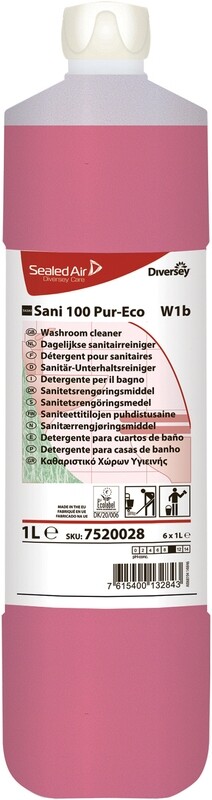 Diversey Sani 100 Pur-Eco Röd, 1 liter