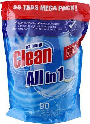 At Home Clean Maskindisk Tabs, 90st/fp