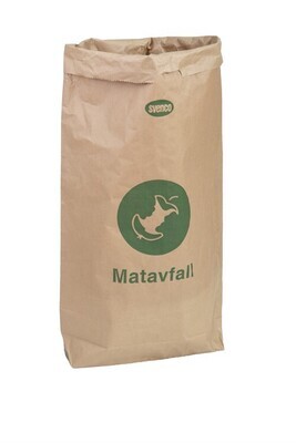 Papperssäck Matavfall 45 liter, 2-blad, 550x650x180mm, 20st/fp