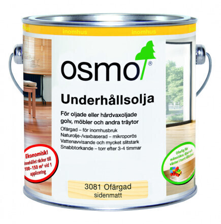 OSMO 3081 Underhållsolja Sidenmatt, 2.5 liter