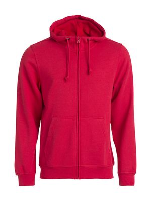 Basic Hoody Full Zip, RÖD