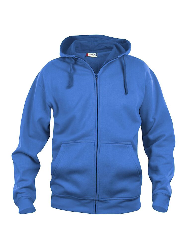 Basic Hoody Full Zip, ROYALBLÅ