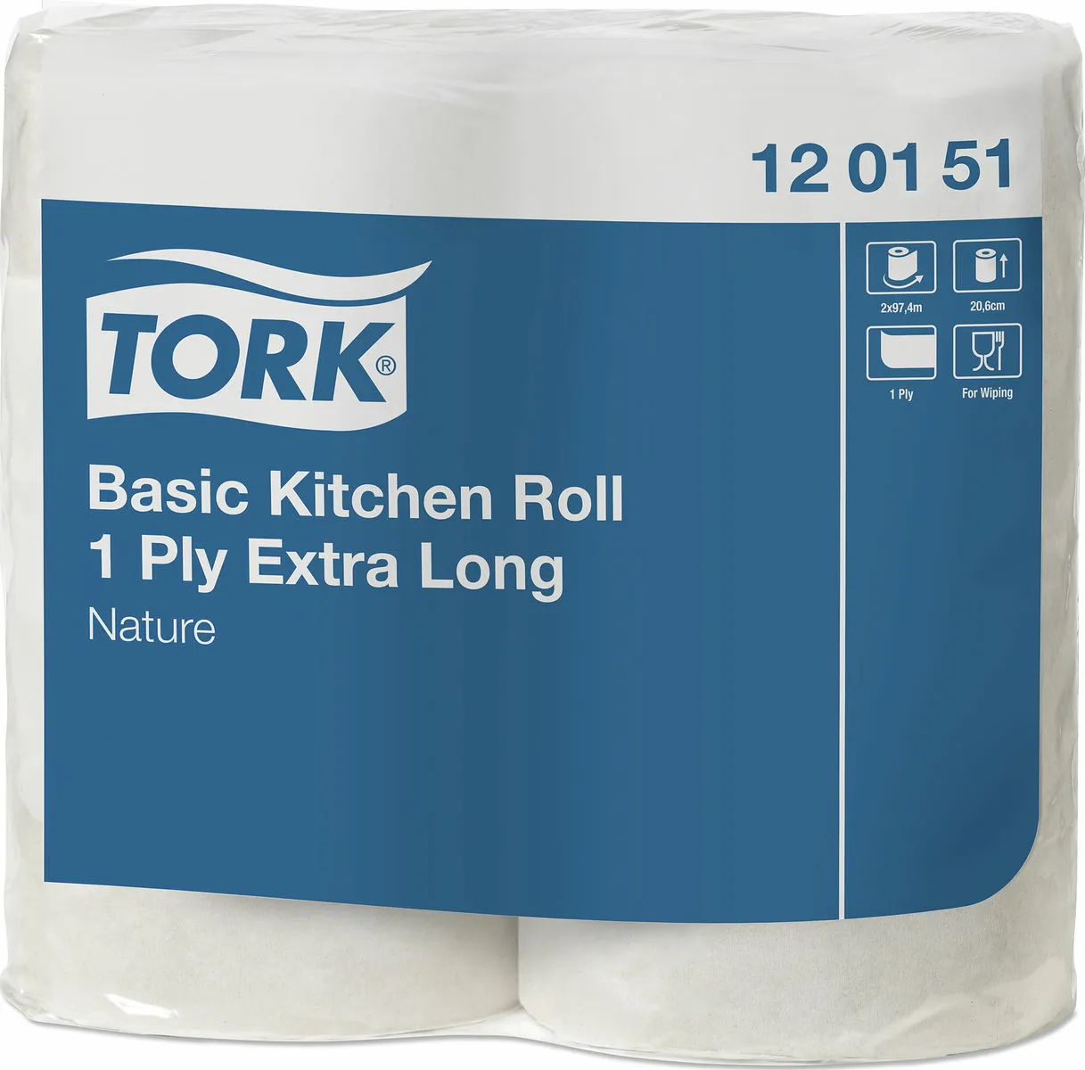 Tork Universal Köksrulle extra lång, 2-pack, 96mx14rle/bal