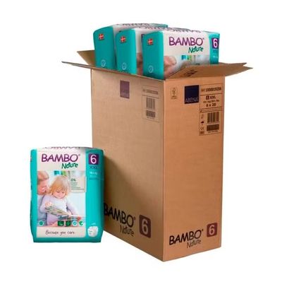 Bambo Blöjor Nature, strl 6, 16+ kg, 120st/krt