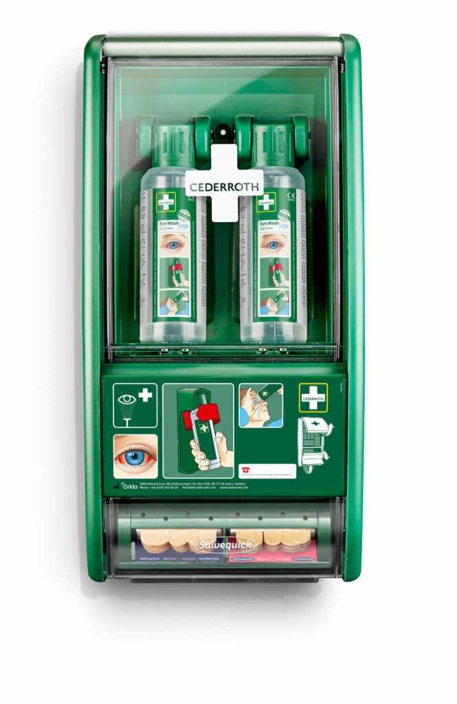 Cederroth Ögonduschstation med Plåsterautomat
