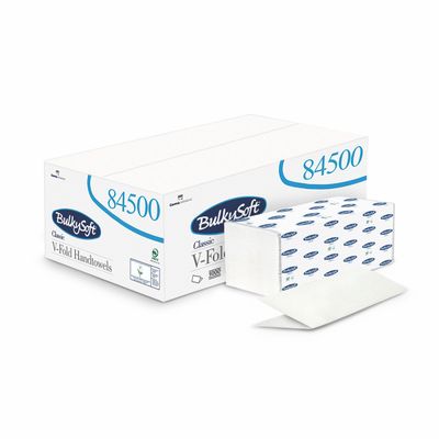 BulkySoft Classic Handdukspapper V-Fold 2-lag 21x24cm, 4000st/krt