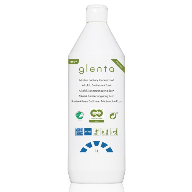 Glenta Eco+ Alkalisk Sanitetsrent, 1L  (Svanenmärkt)