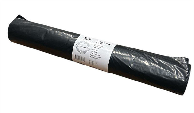 MAX Prima Sopsäck Coex 110L Svart 150st/krt