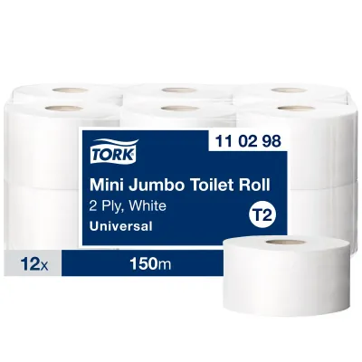 Tork Toalettpapper Universal T2 Mini Jumbo 2-lags