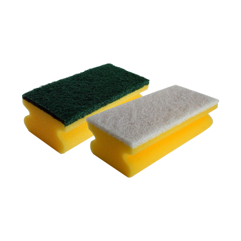 Skrubbsvamp m. Grepp Vit (0% Slipedel), 10st/fp