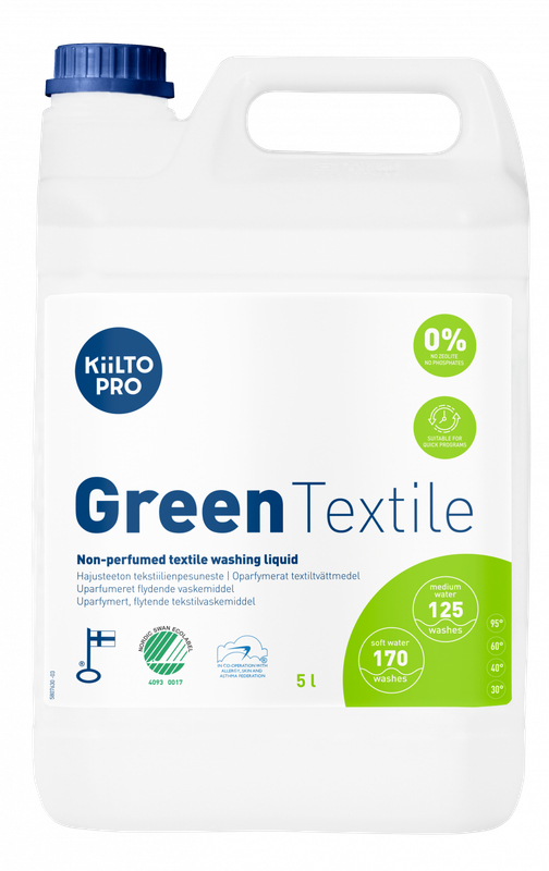 Kiilto Pro Green Tvättmedel Liquid Textile, 5 liter