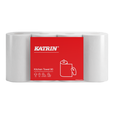 Katrin Basic Hushåll 90 Grå, 2-lags, 32r/fp, 24.6m/rulle