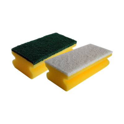 Skrubbsvamp m. Grepp Grön (20% Slipedel), 10st/fp