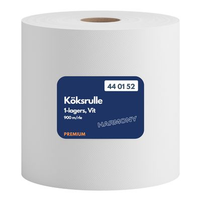 Köksrulle 1-lag Vit, 6,5kg/rle, 900m/rle