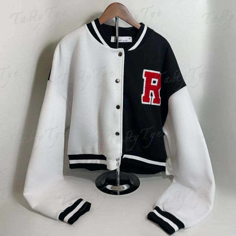 CLASSIC CONTRAST Varsity Jacket Size M
