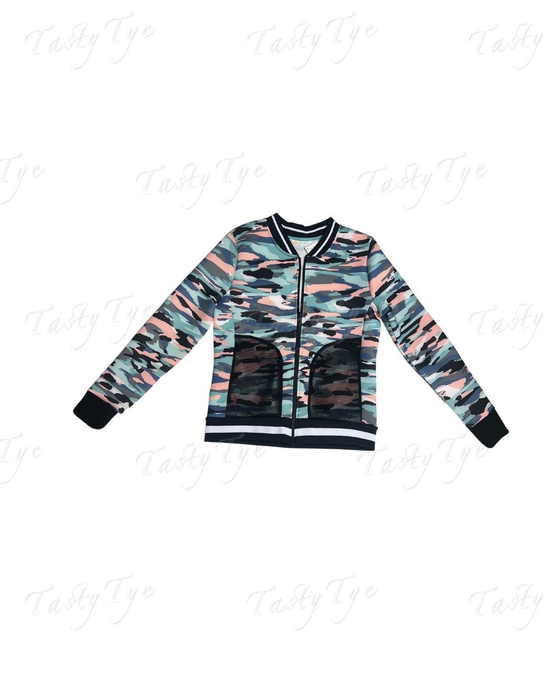 CNC camouflage zip up jacket size M