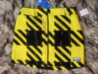 ADIDAS BLACK &amp; YELLOW little skirt