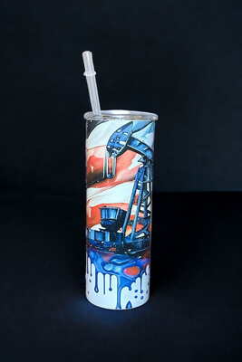 OilField “PumpJack” 20oz skinny