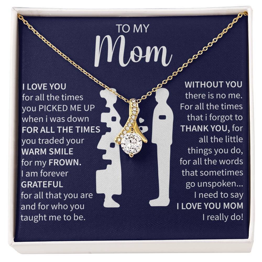 To My Mom – Gold Love Necklace – From Son