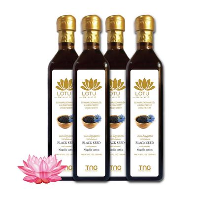 Lotus-Schwarzkümmelöl 500ml 4er Pack  (4x500ml)
