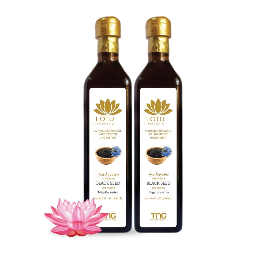 Lotus-Schwarzkümmelöl 500ml 2er Pack  (2x500ml)