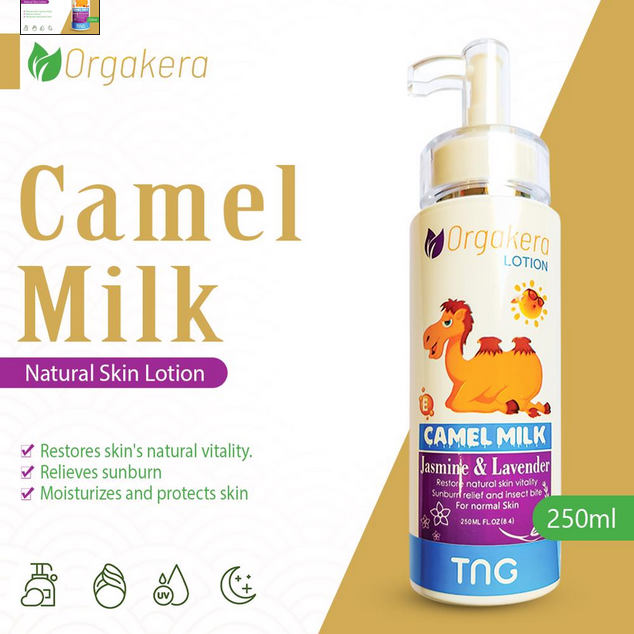 Orgakera Kamelmilchlotion Jasmin &amp; Lavendel 250 ml