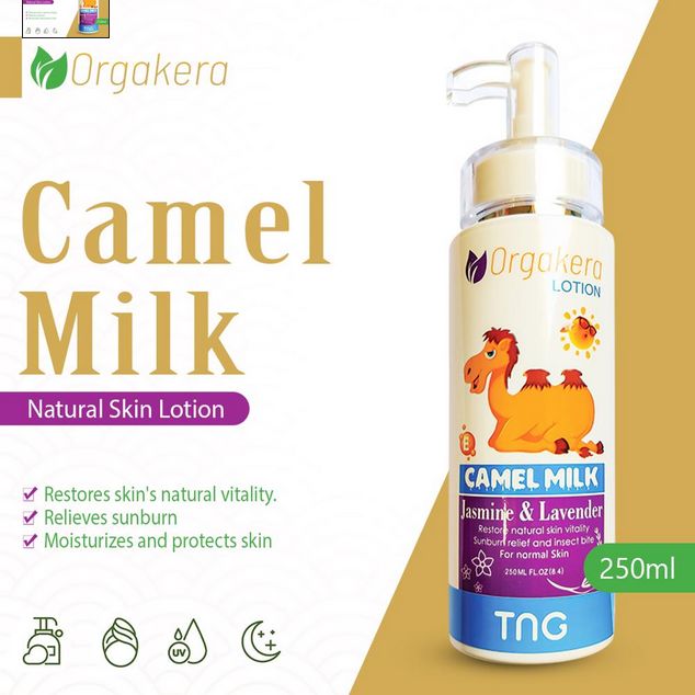 Orgakera Kamelmilchlotion Jasmin &amp; Lavendel 250 ml