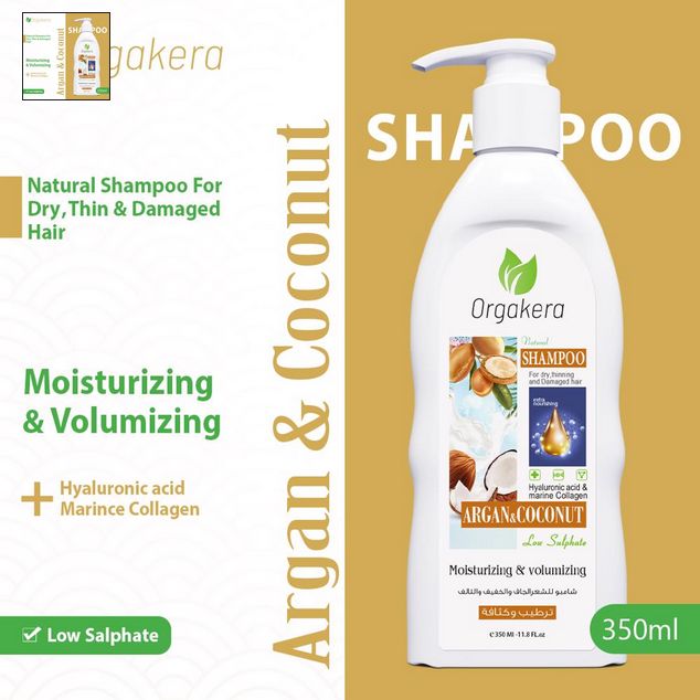 Orgakera-Shampoo-Argan-Kokosnuss  350ml