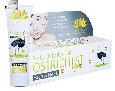 Lotus-Straußenfett gegen Falten