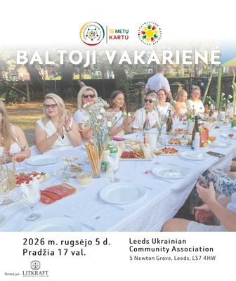 🕊️ Baltoji vakarienė Lidse 🕊️ Baltoji vakarienė Lidse