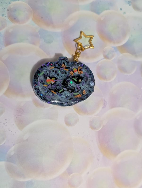 Pumpkin Shaker Keychain