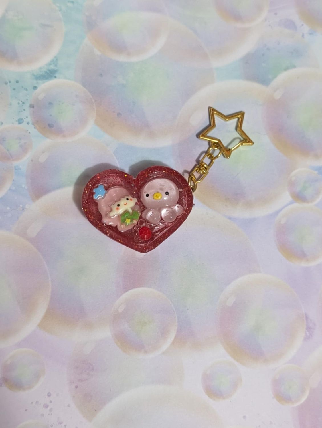 Half heart keychain