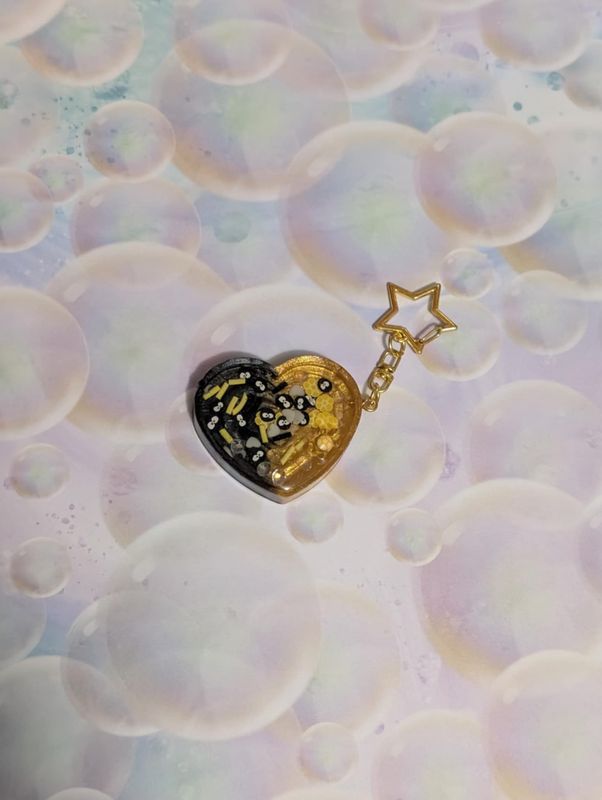 Black and Yellow Heart