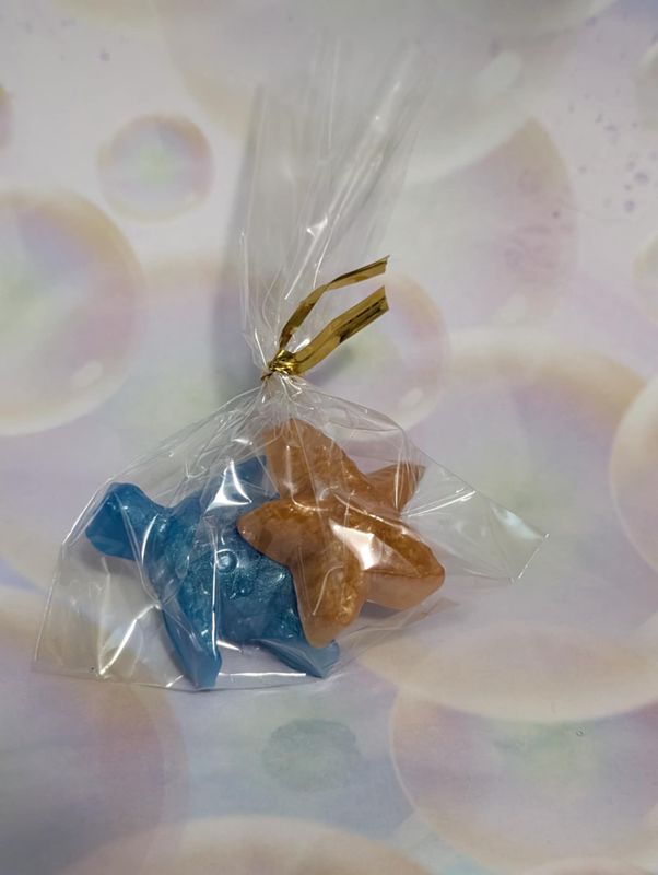 Blue turtle and Gold Starfish