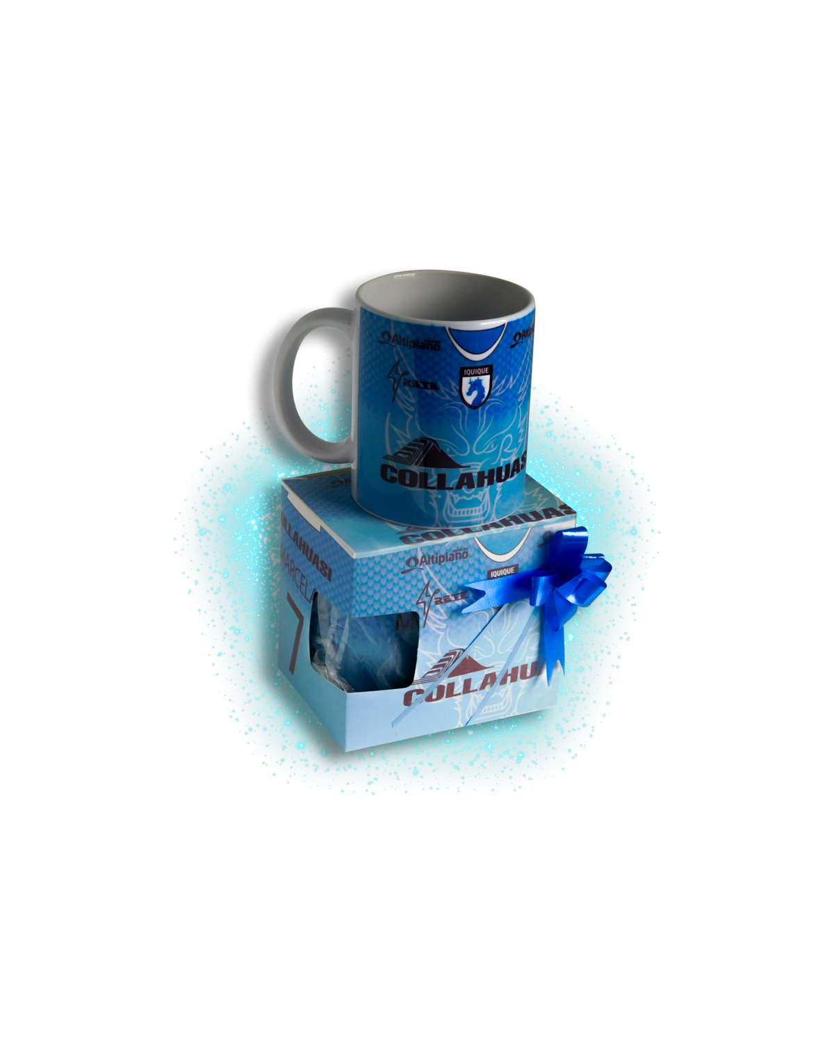 Taza Deportes Iquique con Caja 11 onzas