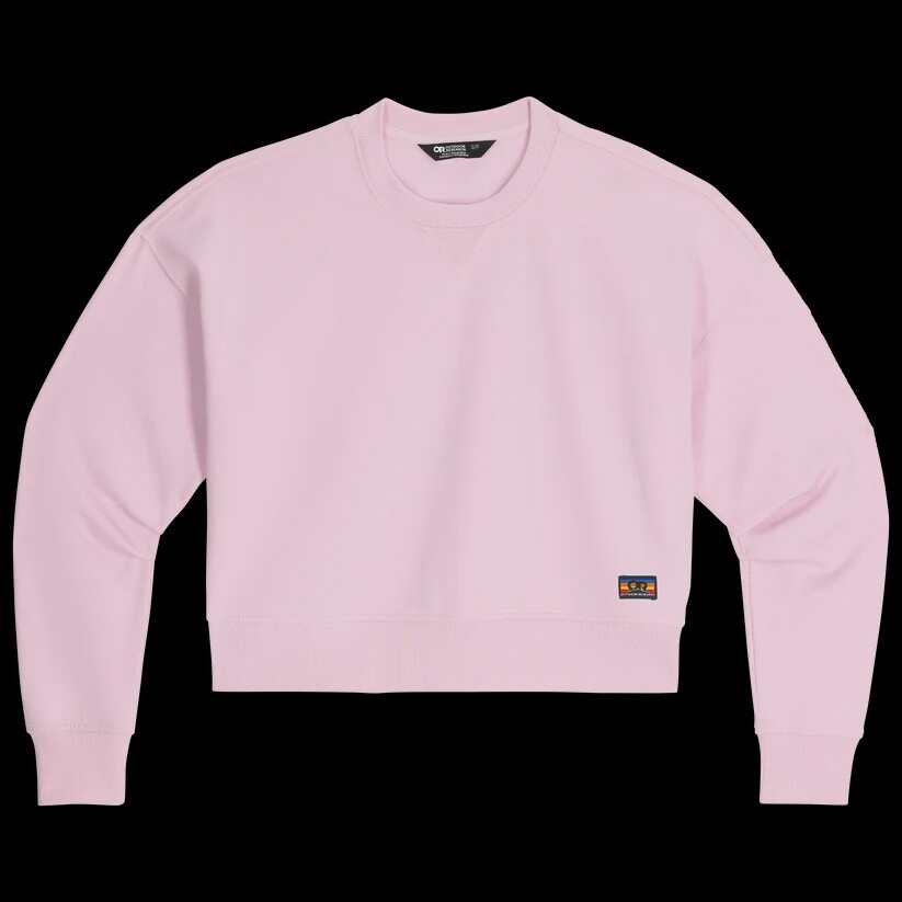 W Essential Fleece Crew, Vendor SKU: 300259, Color: Margarita, Size: XS