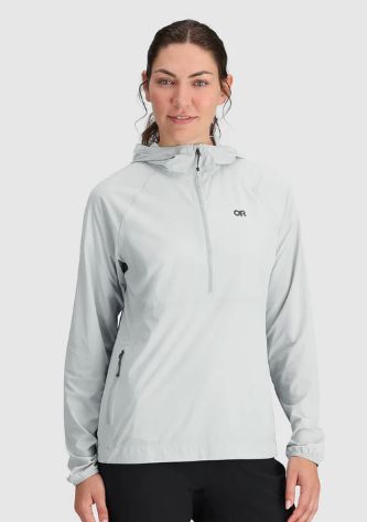 W&#39;s Astroman Air Sun Hoodie, Vendor SKU: 300856, Color: Pebble, Size: XS