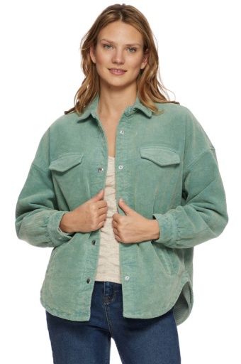 ALVA QUILTED OVERSHIRT, Size: L, Colour: mineral blue, Season: fall 2024