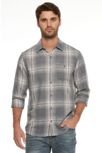 JACKSBORO LS VINTAGE SOFT SHIRT, Size: M, Colour: black/white, Season: holiday 2023