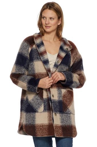 ANETA REVERSIBLE JACKET, Size: L, Colour: brown/multi, Season: fall 2024