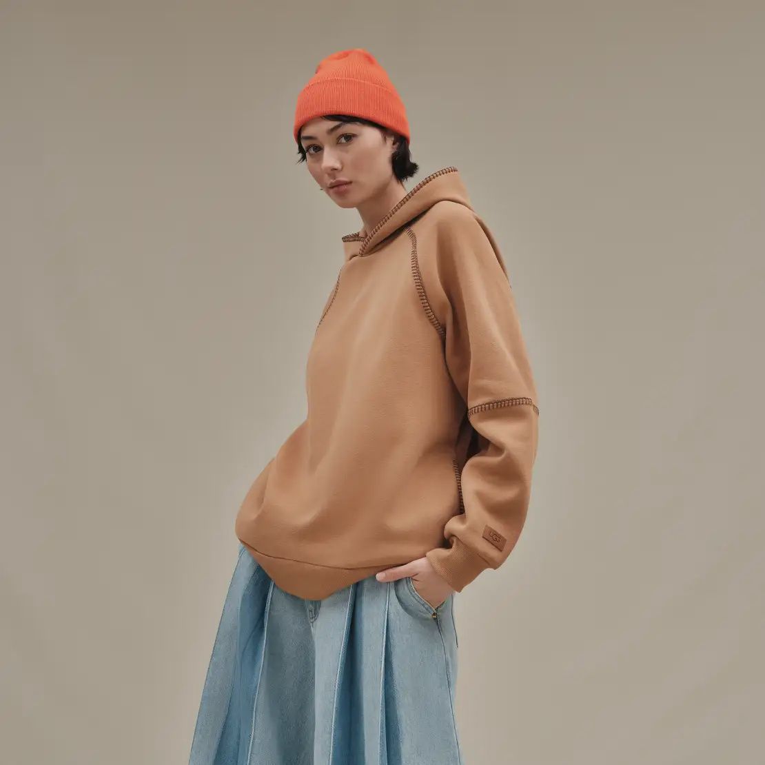 F24 Classic Hoodie, Color: Chestnut, Size: S