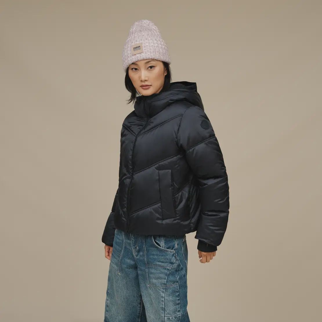 F24 Ronney Puffer, Color: Black, Size: S