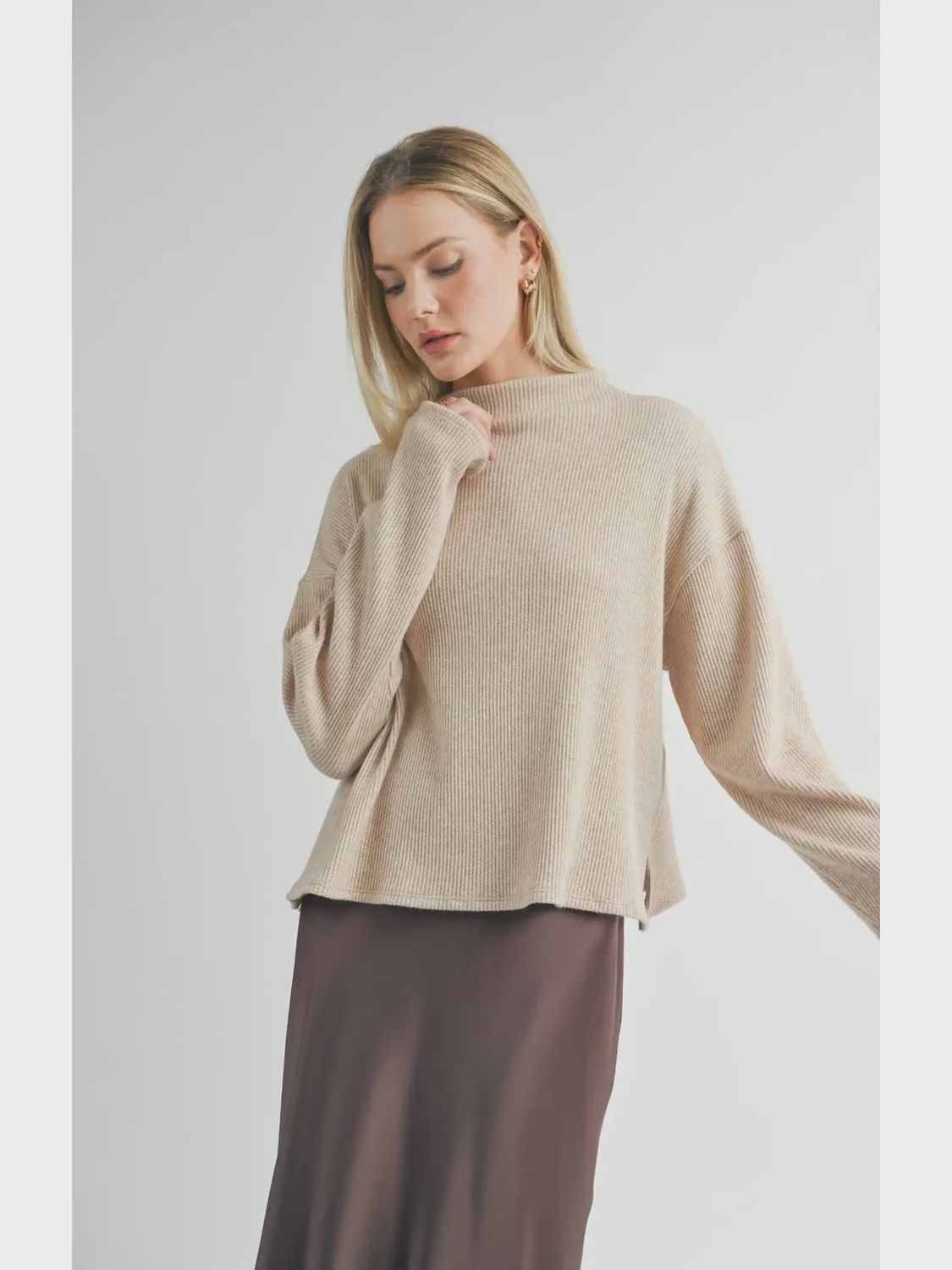 Doing Well, Vendor SKU: LG3270, Color: Oatmeal, Size: XS