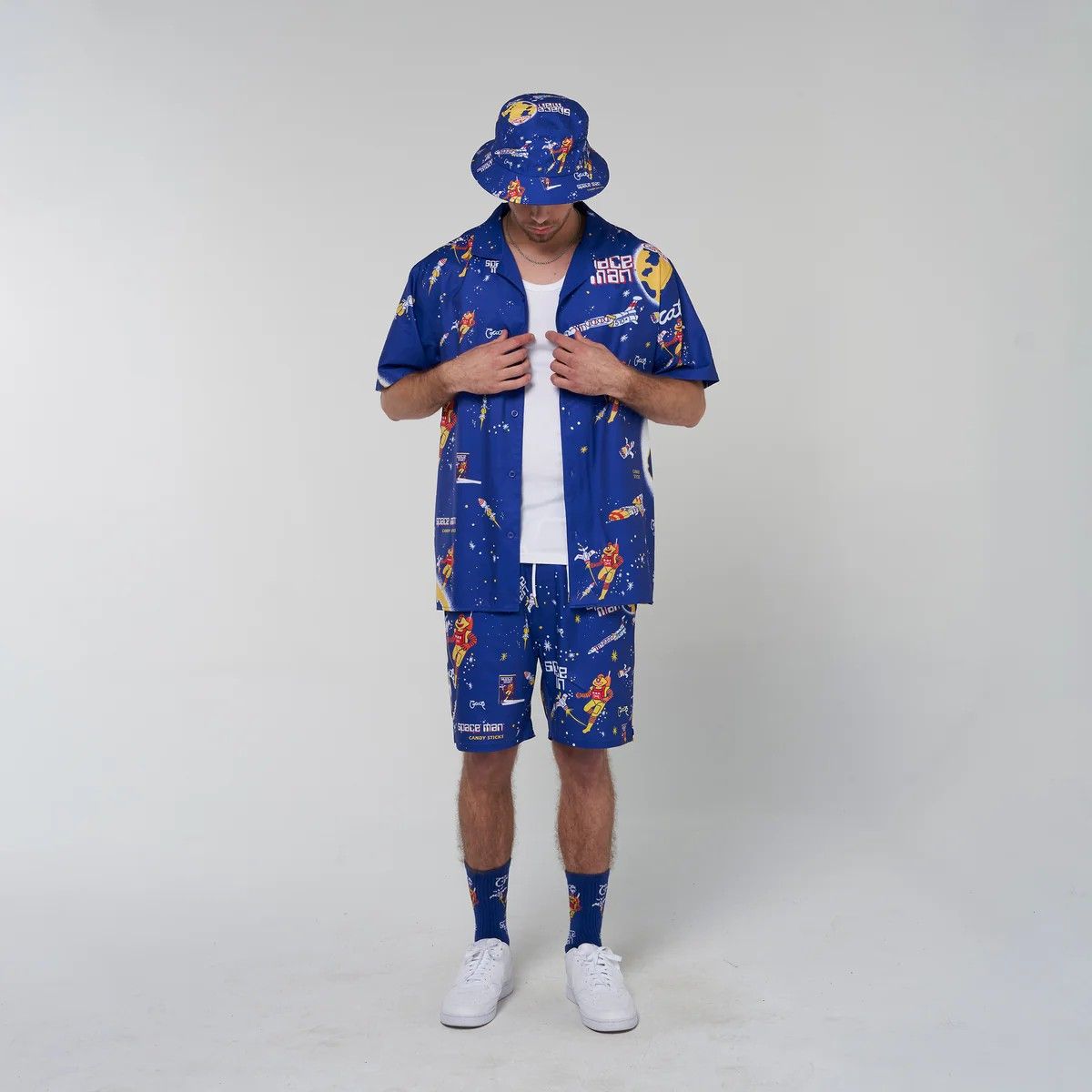 CRATE X SPACE MAN CANDY SS SHIRT  BLUE